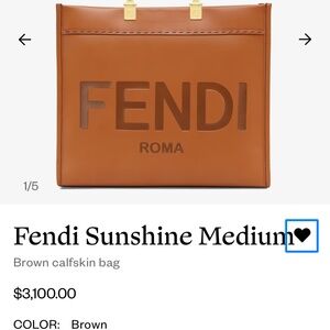 Fendi Sunshine Tote